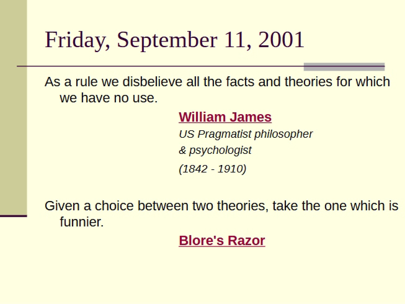 Presentation Slides General Psychology