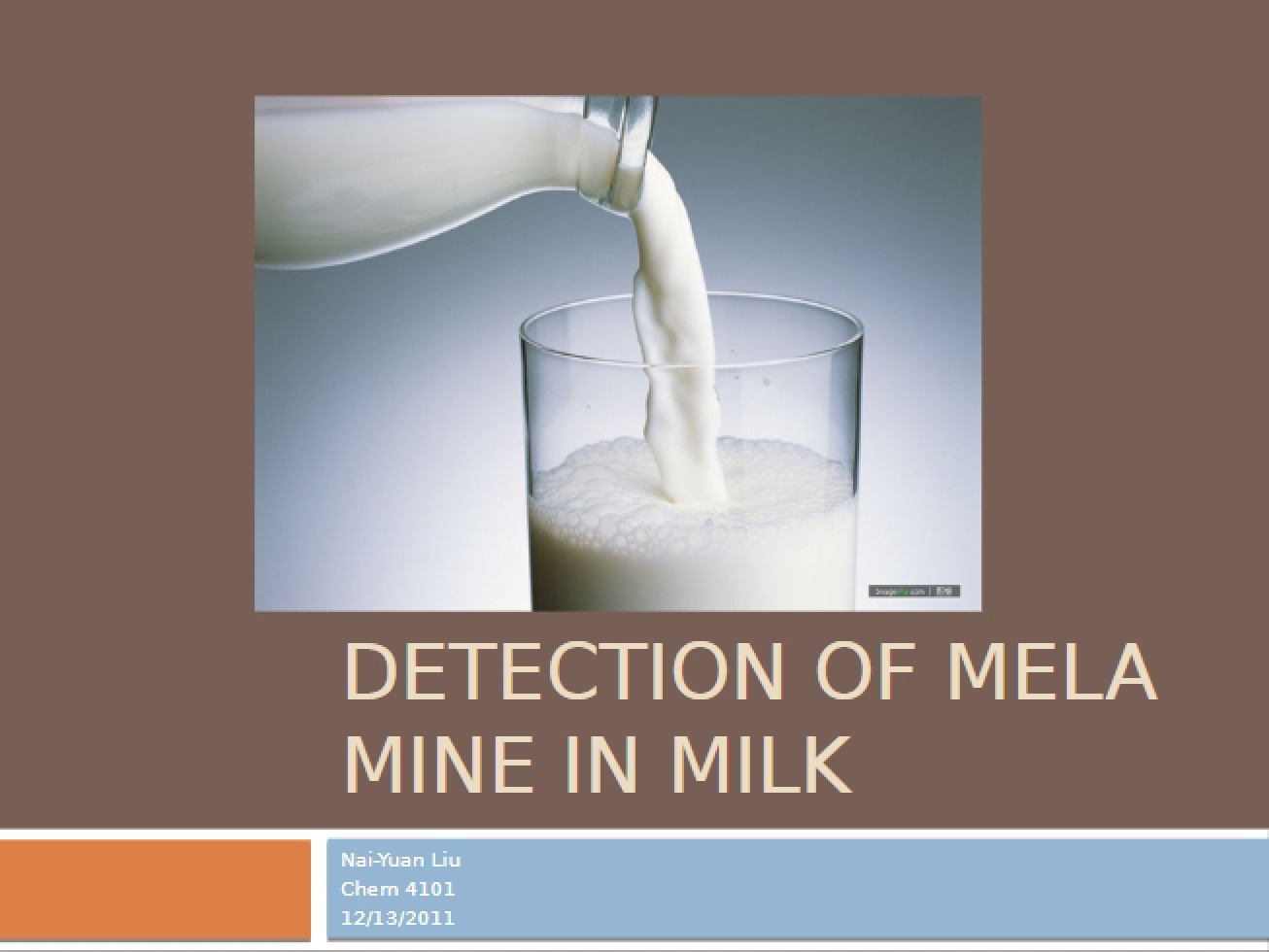 Milk Melamine Detection