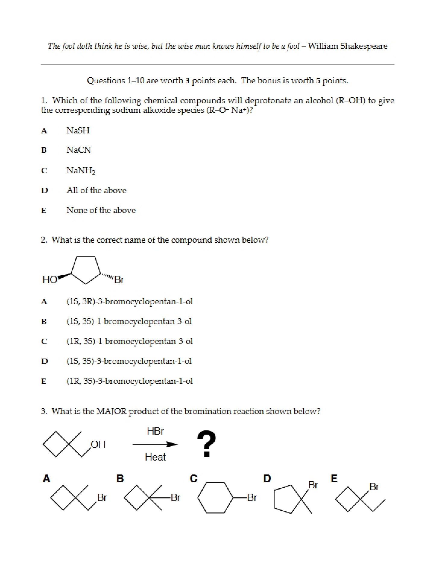 Assessment Quiz
