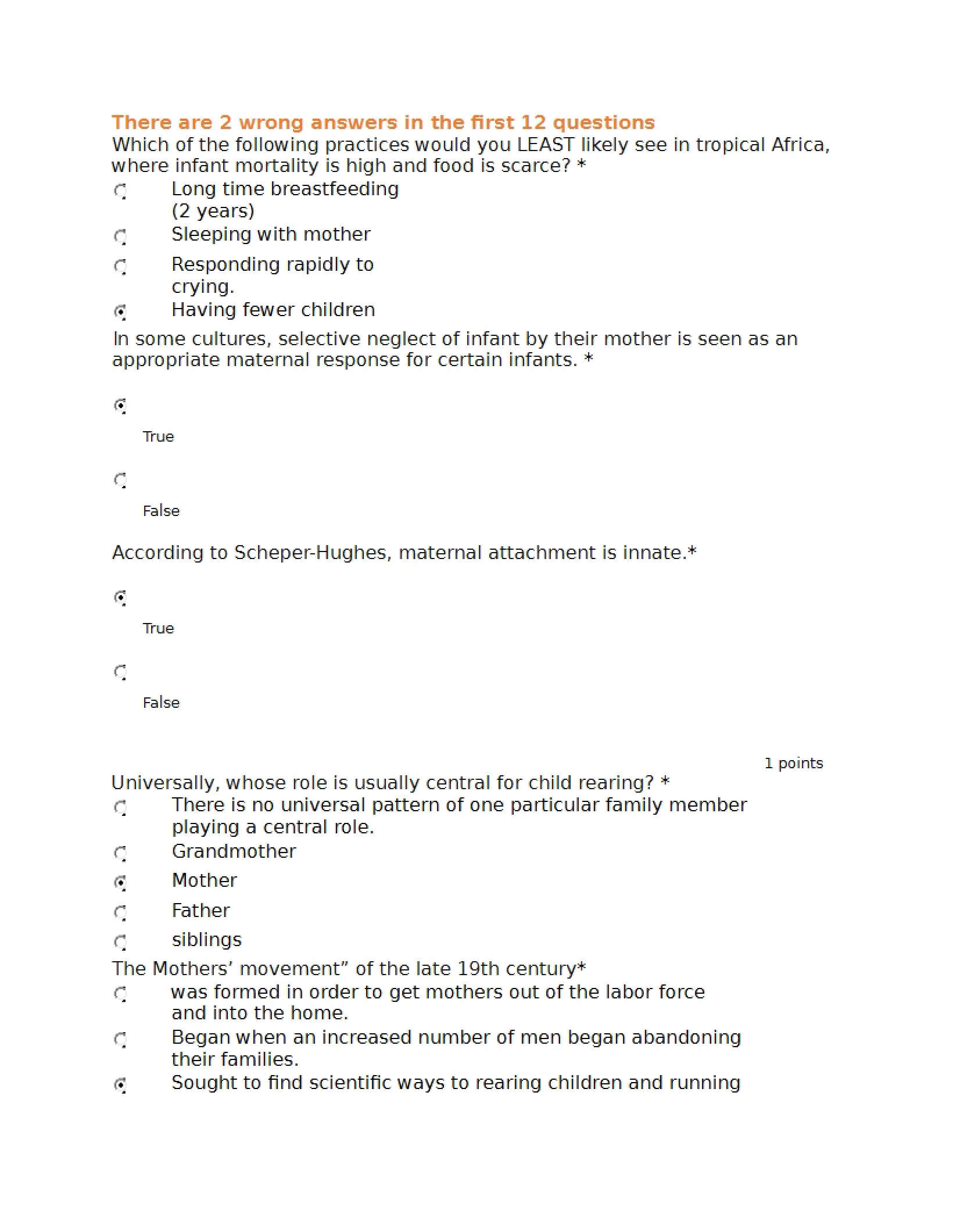 Quiz for Exam 3
