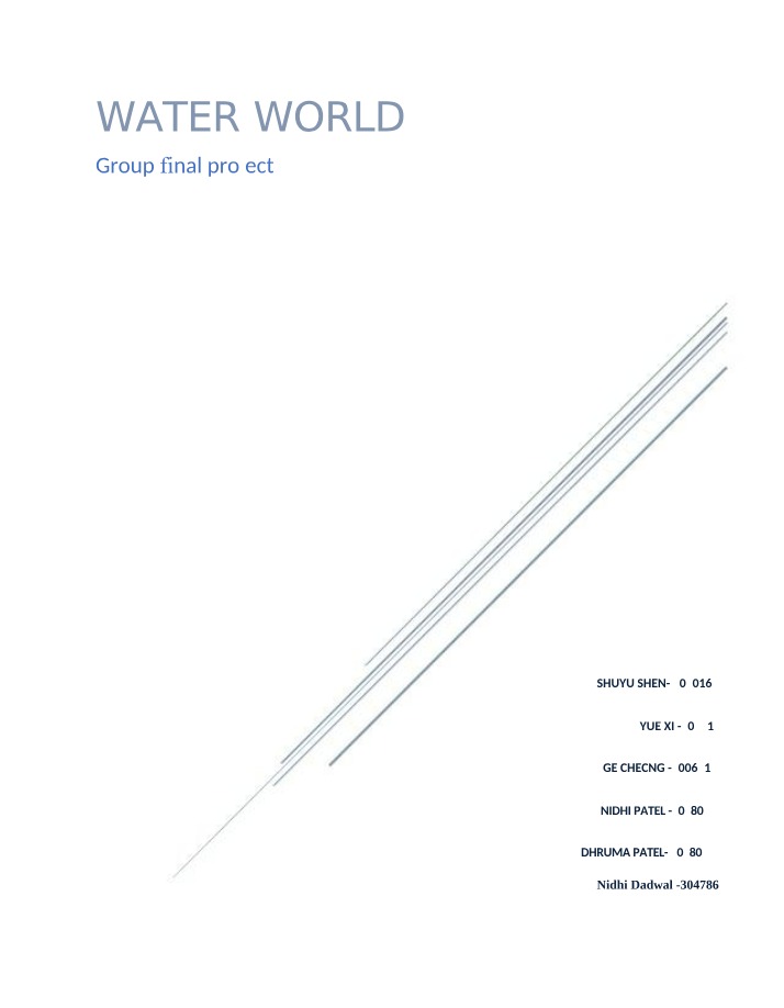 Water World Final Case Report