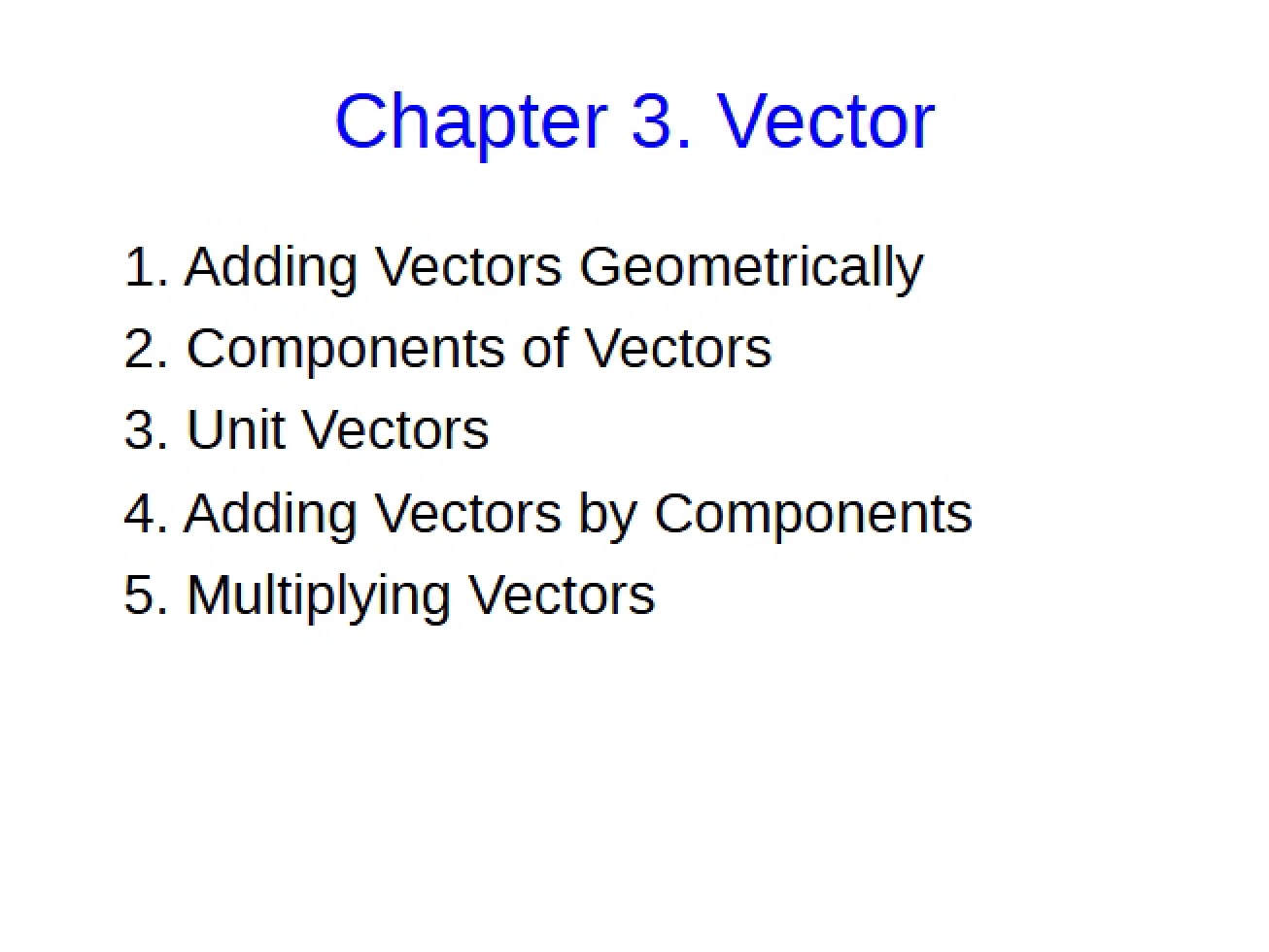 Physics Vectors