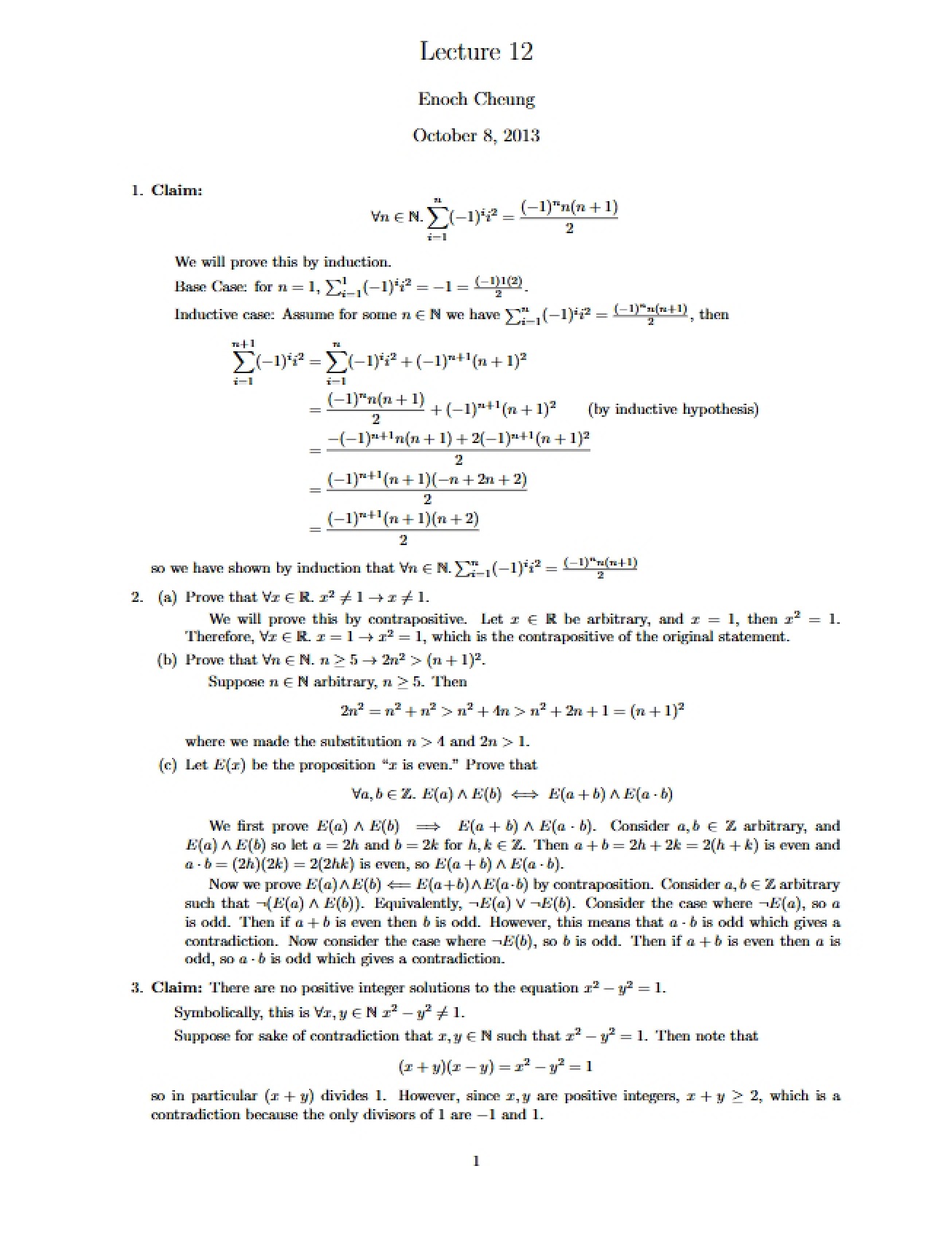 Concept of Math Lecture 12