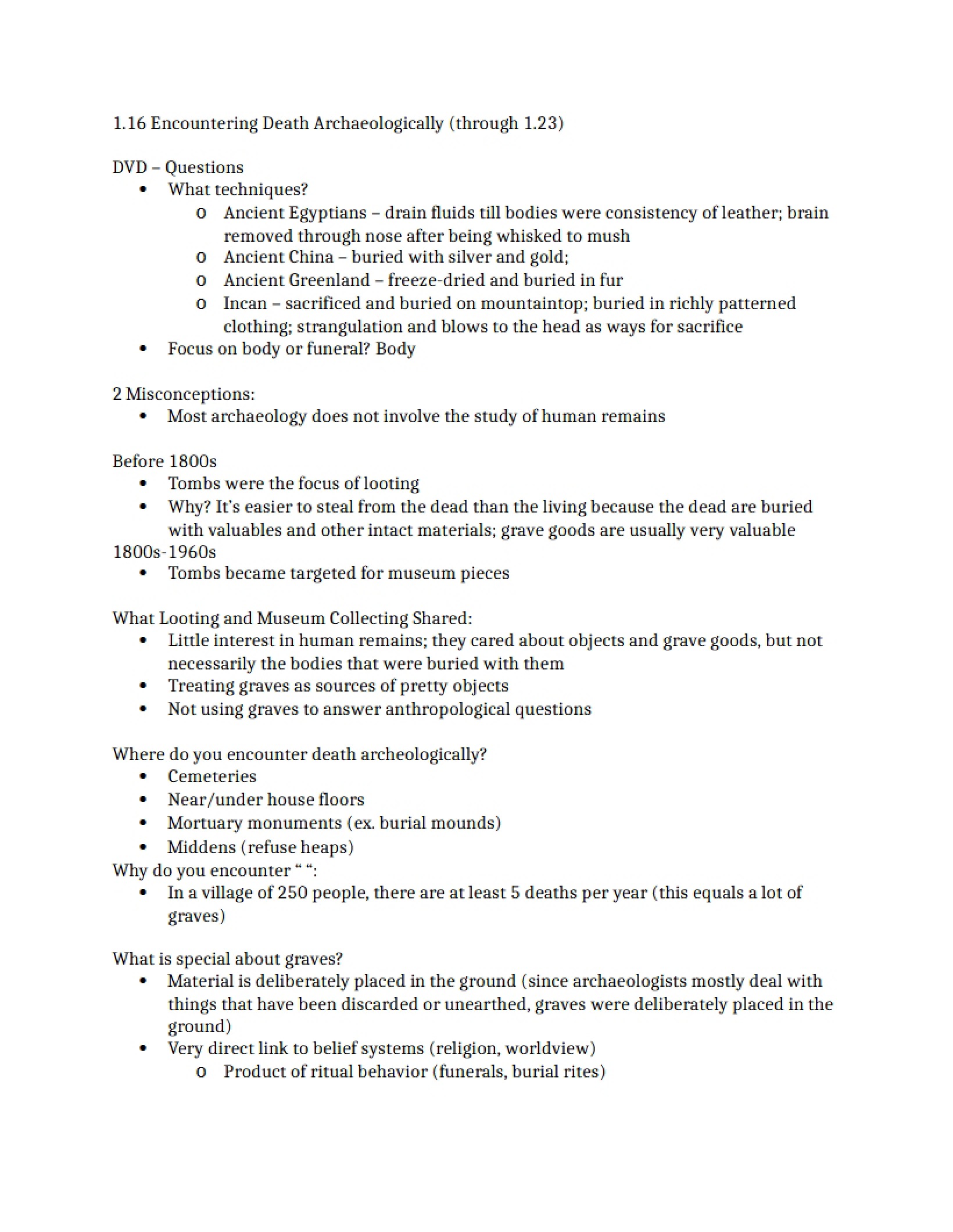 Lectures Two through Four