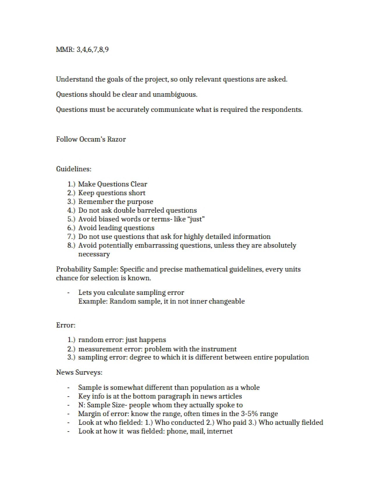 Samples of Probability