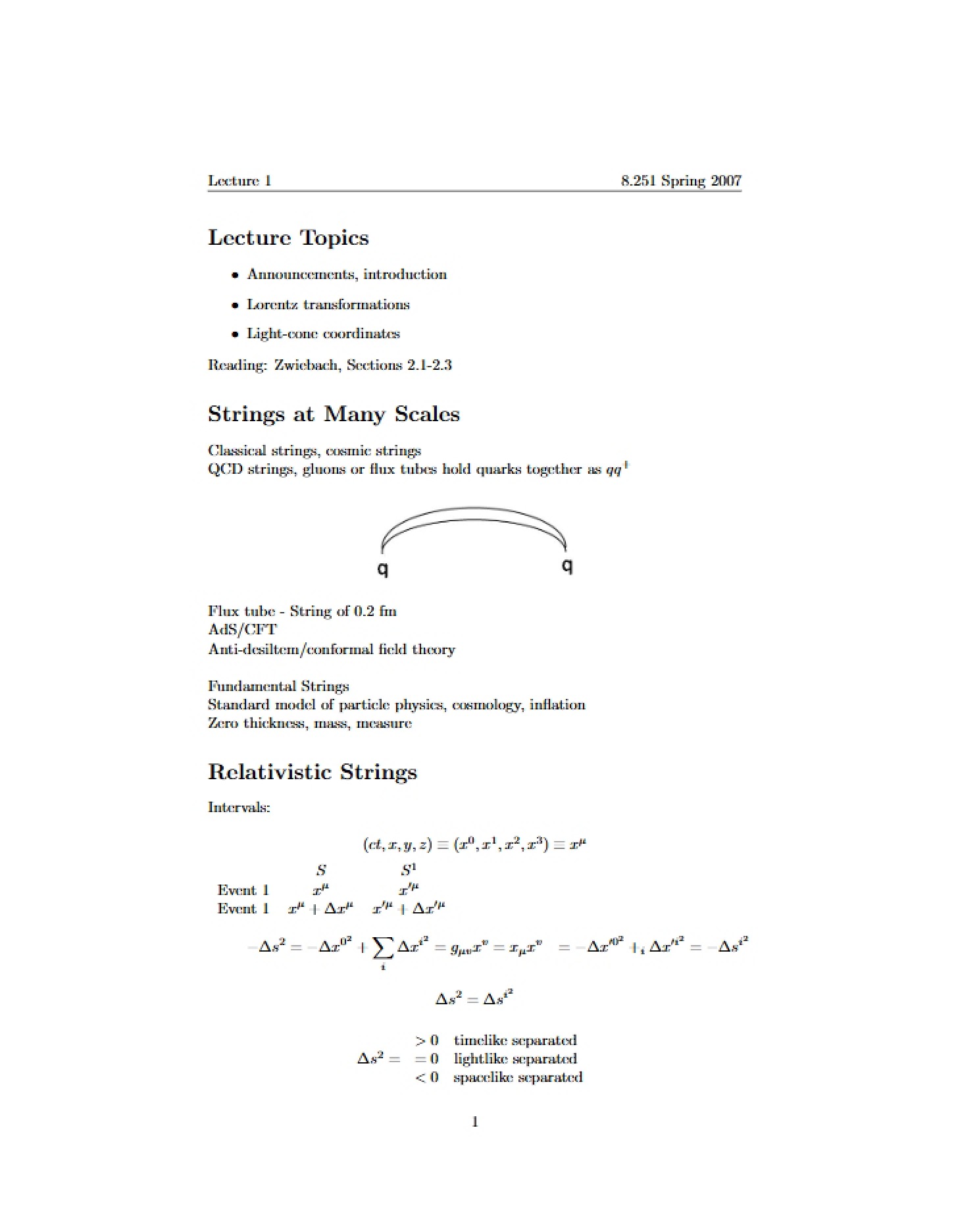 Session Notes
