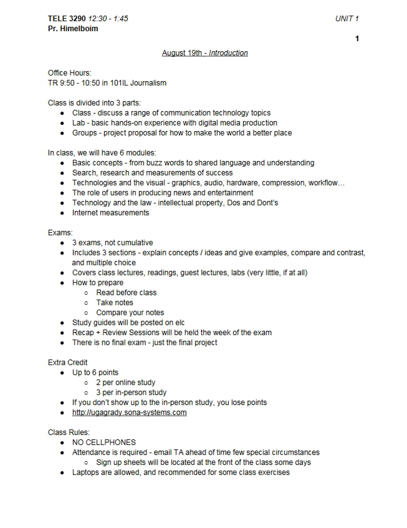 Introduction to Media and Technology