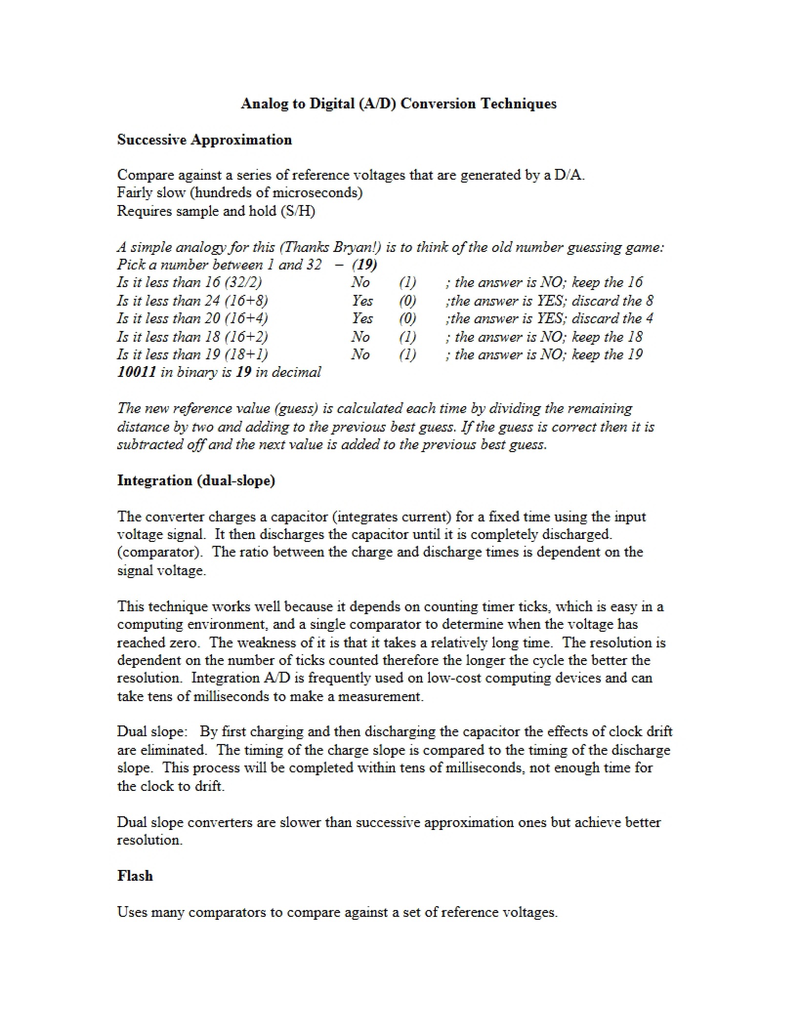 Lecture 15 AD Conversion