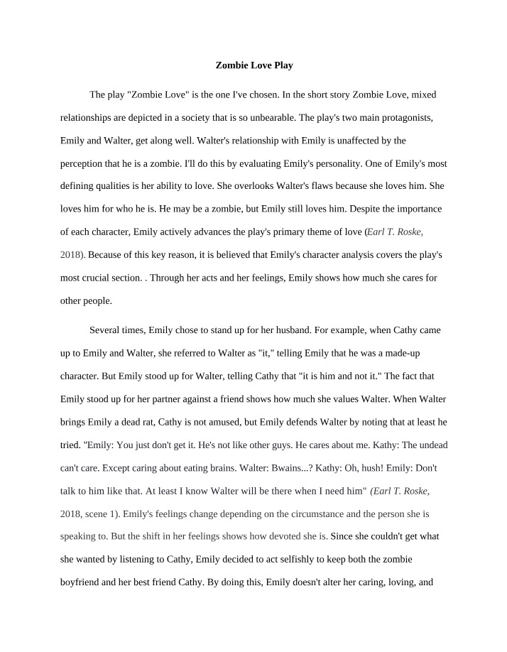 Zombie Love - A Play