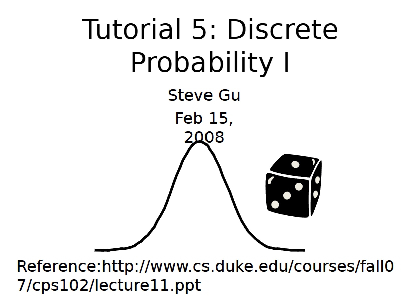 First Discrete Probability Module