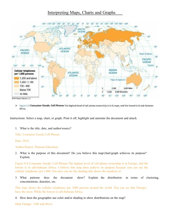 World Map of Cell Phone Ownership