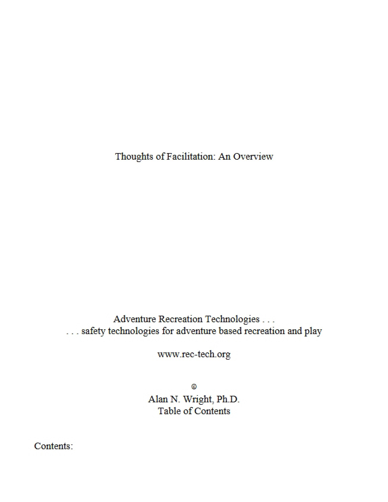 Facilitation Concepts