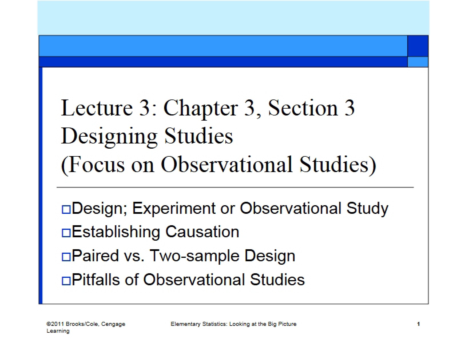 Study Design Principles