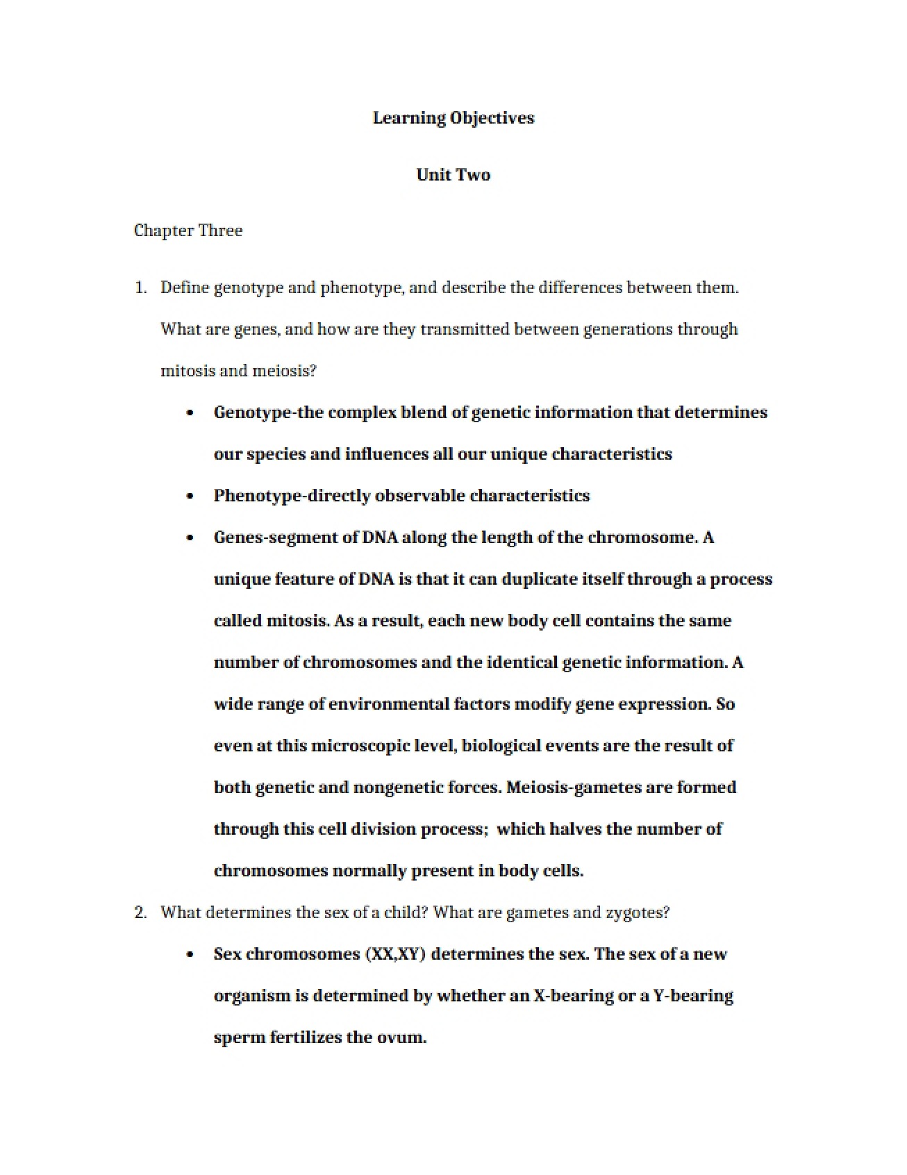Third Chapter Notes for Child Psychology, Part 3