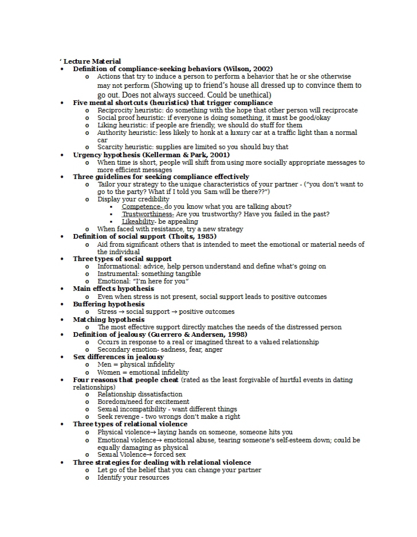 Final Exam for CMN 230