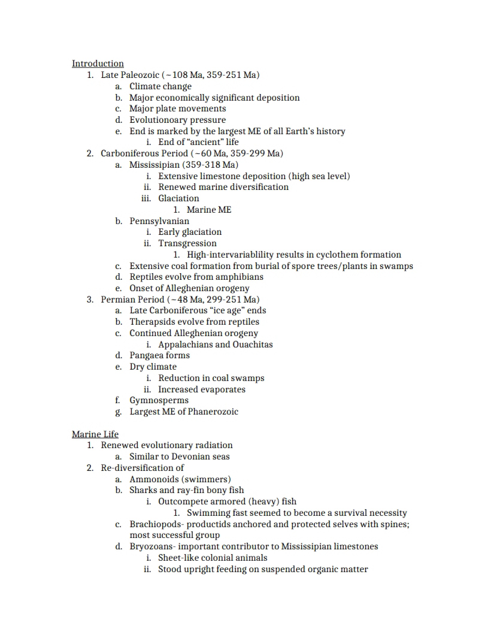 Historical Geology Lecture Note