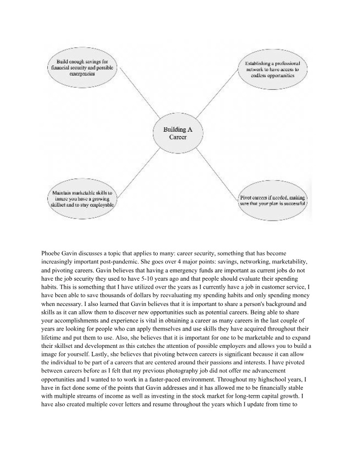 Securing Career Savings, Networking, and Marketability