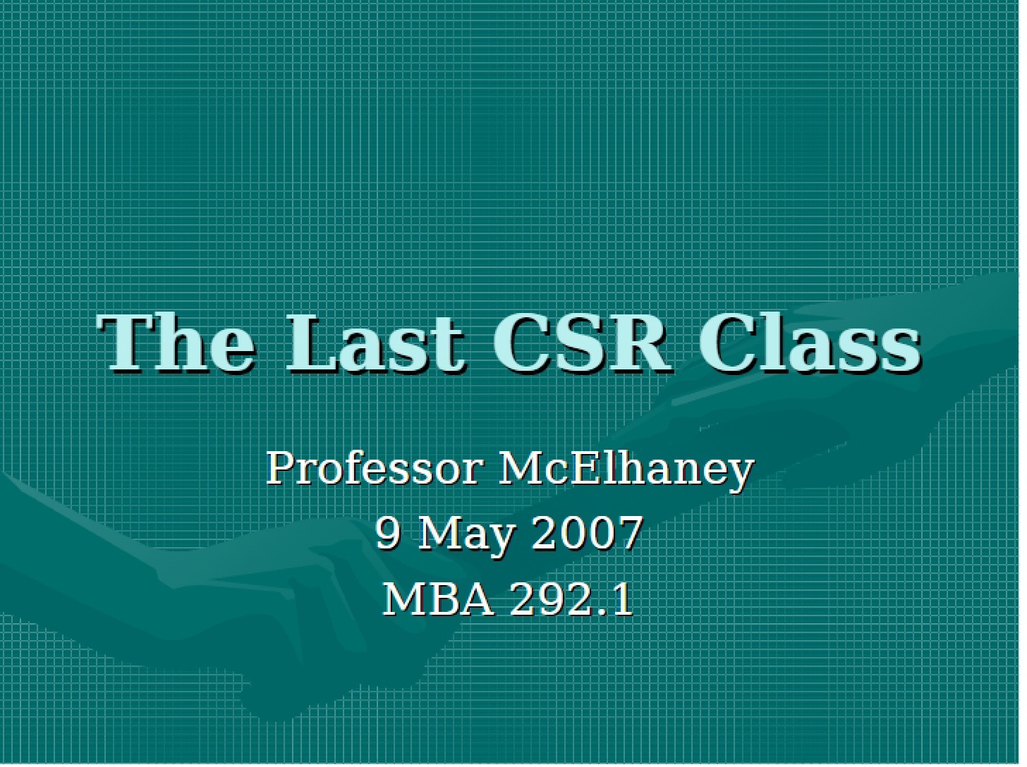 Final CSR Session