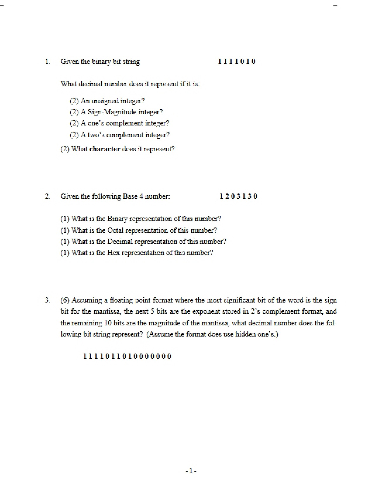 Midterm Exam II