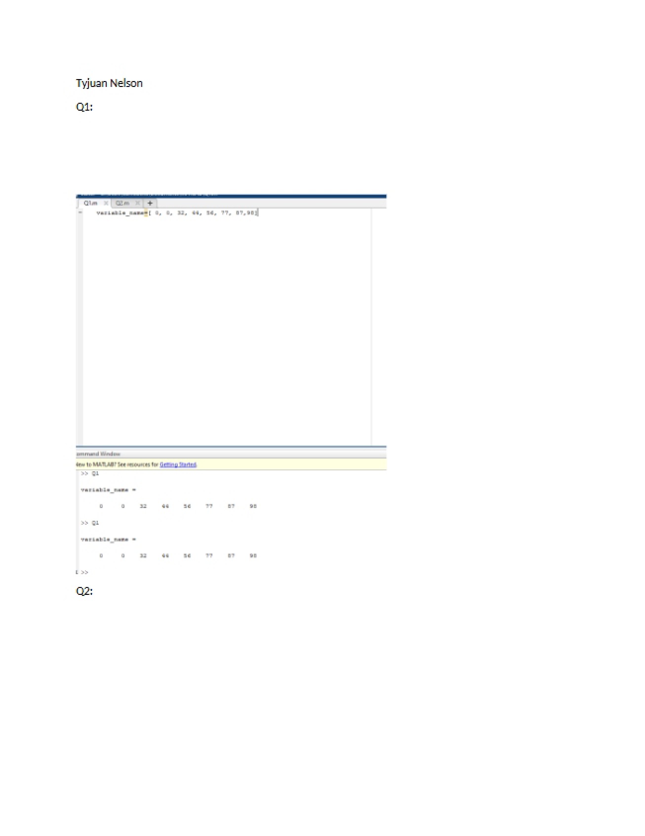 Second MATLAB Project