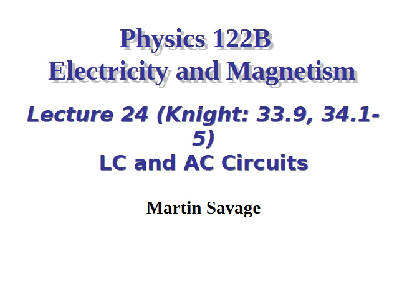 Notes from Class - 35 Pages