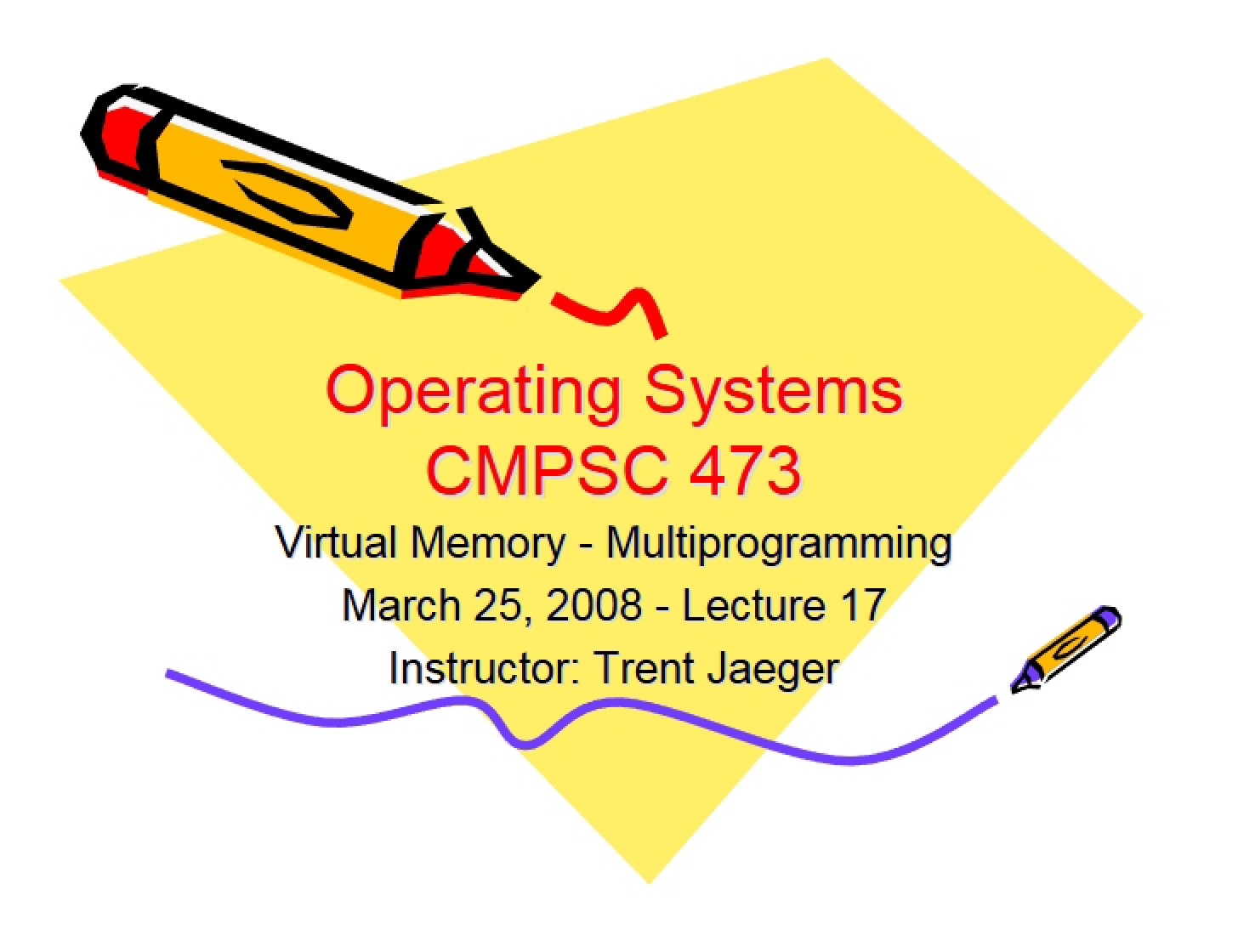Multiprogramming Concepts