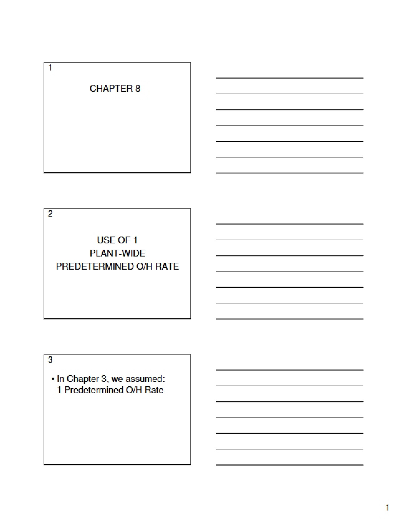 Cost Accounting Chapter Eight
