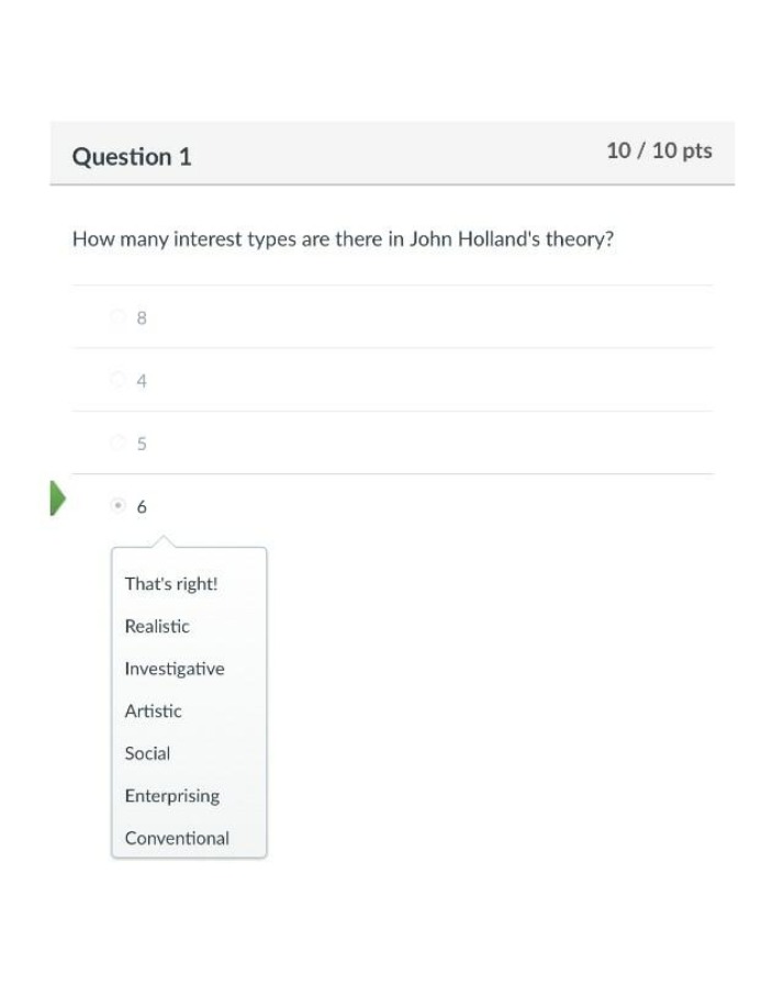 Interest Types in John Holland's Theory