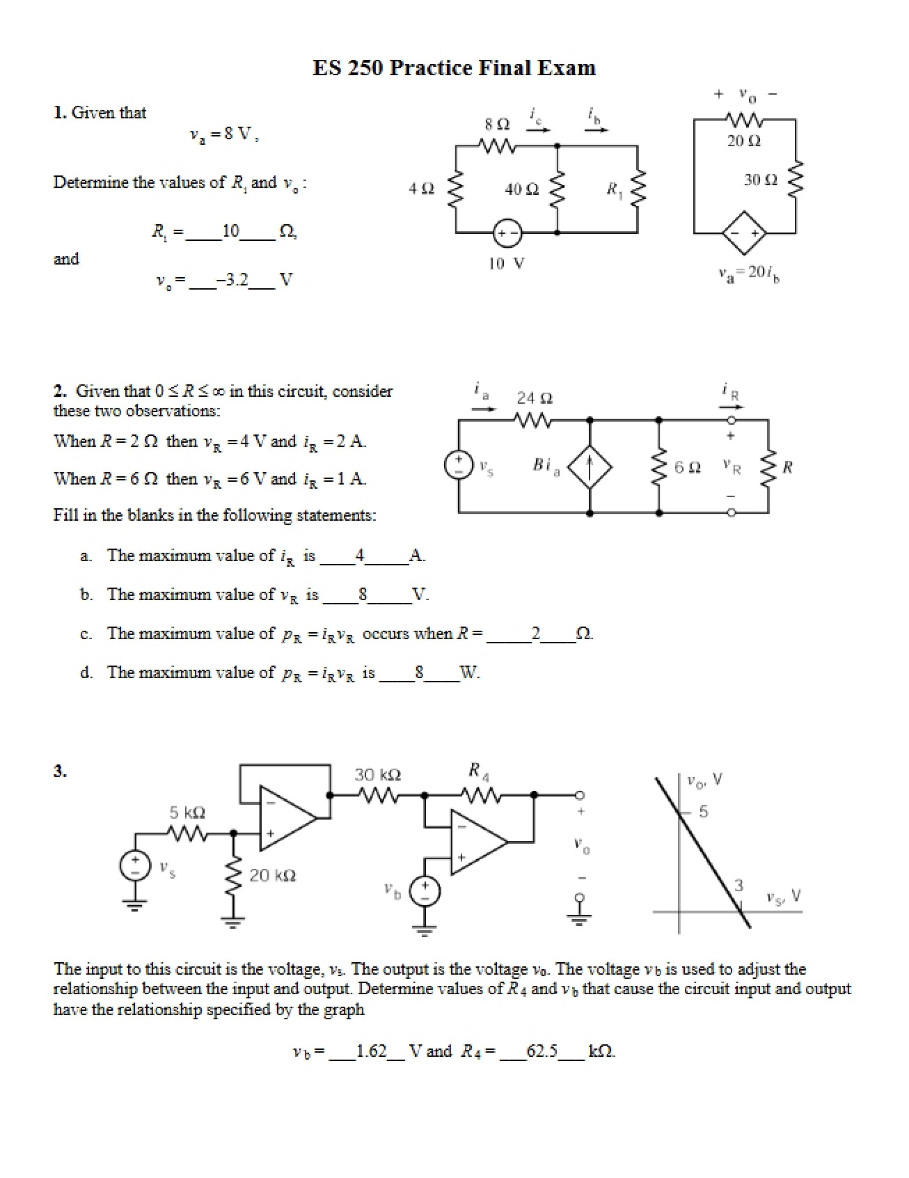 Final Exam Preparation Materials