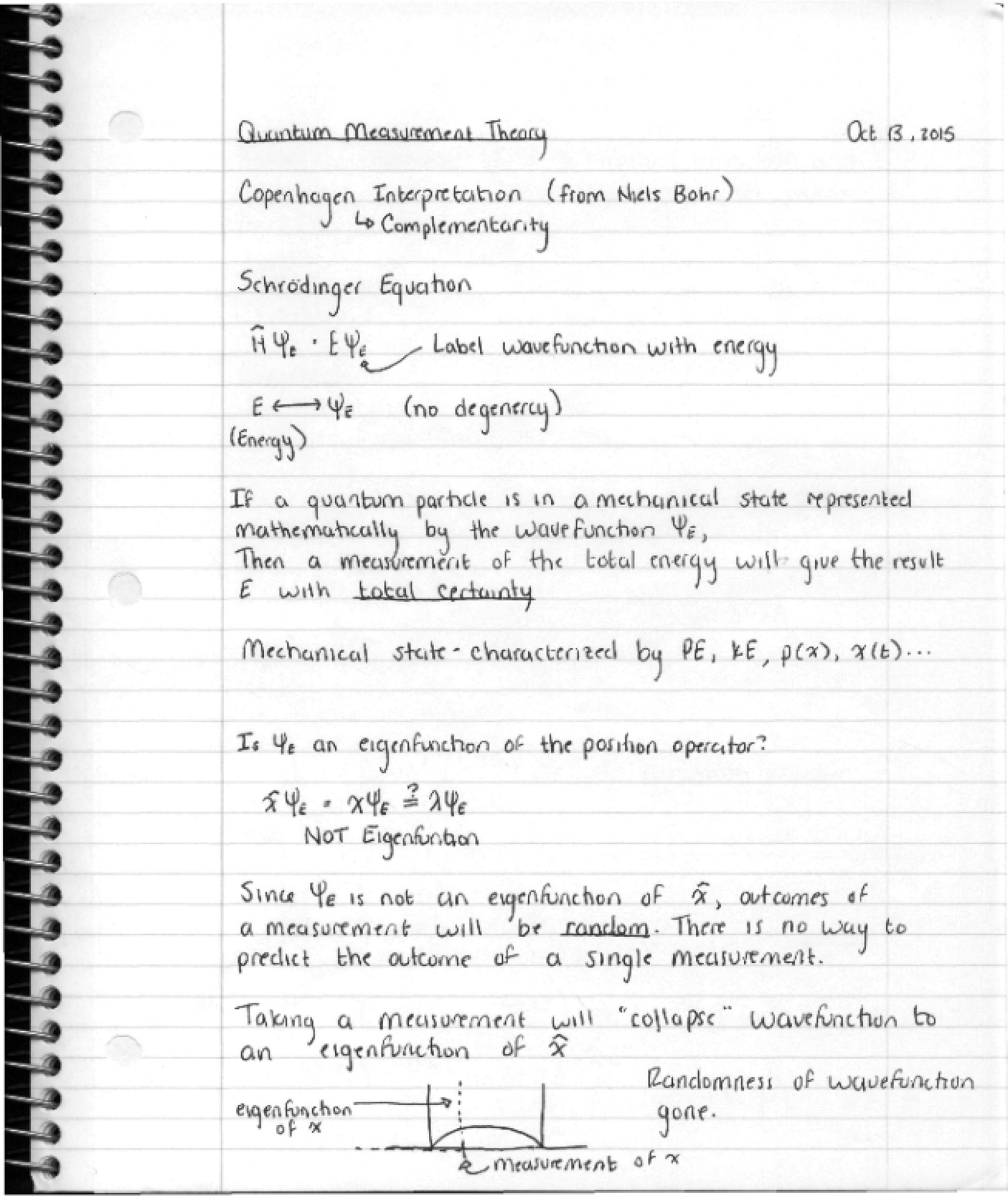 Theory of Quantum Measurement