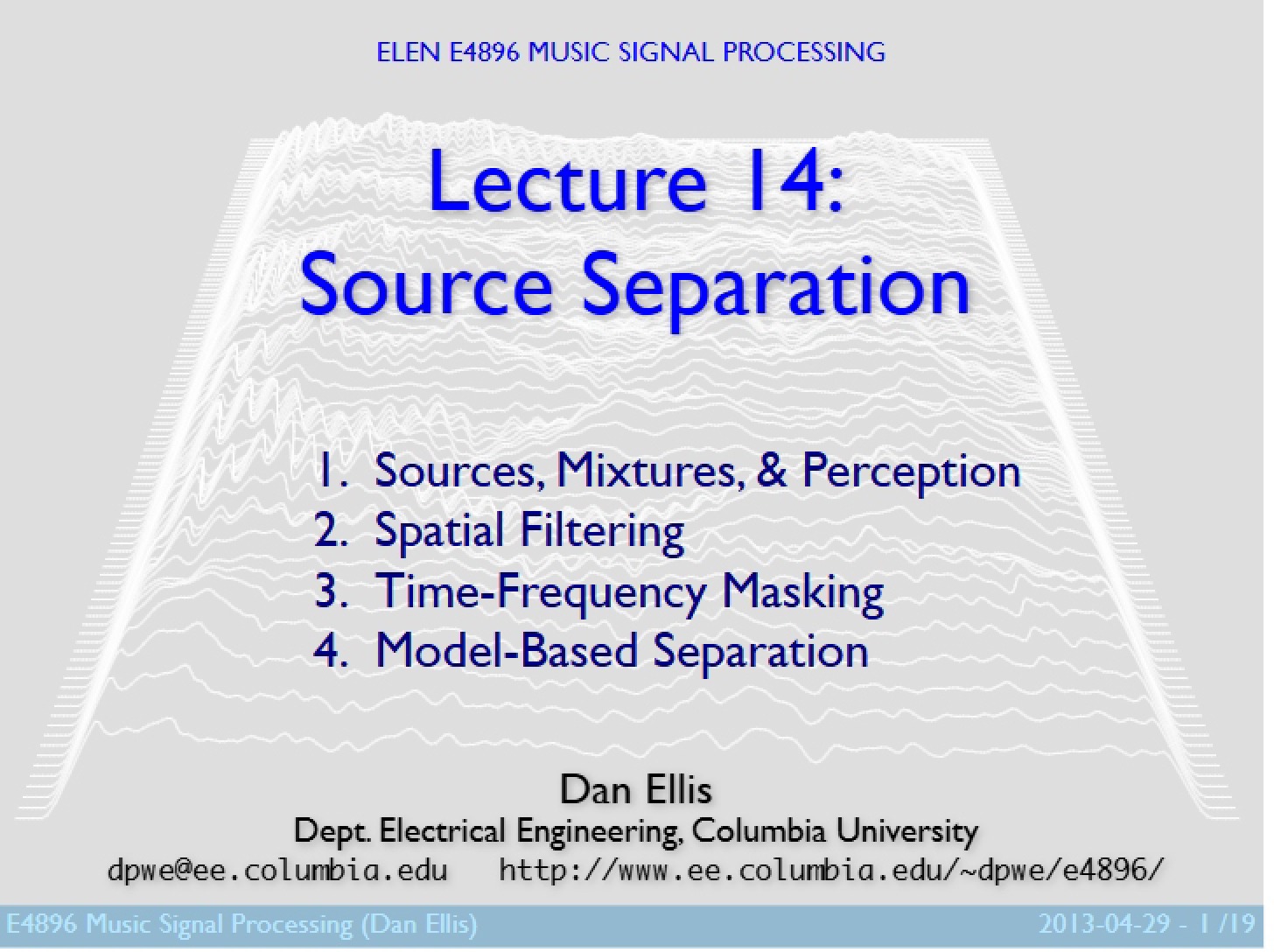 Separation of Sources
