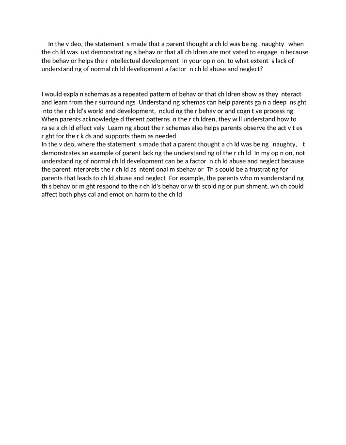 Normal Child Development and Its Impact on Child Abuse