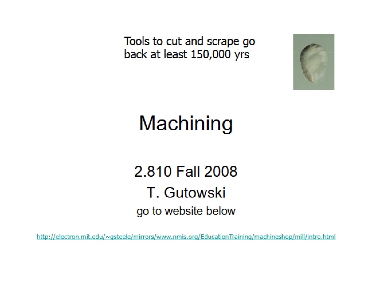 Machining Operations