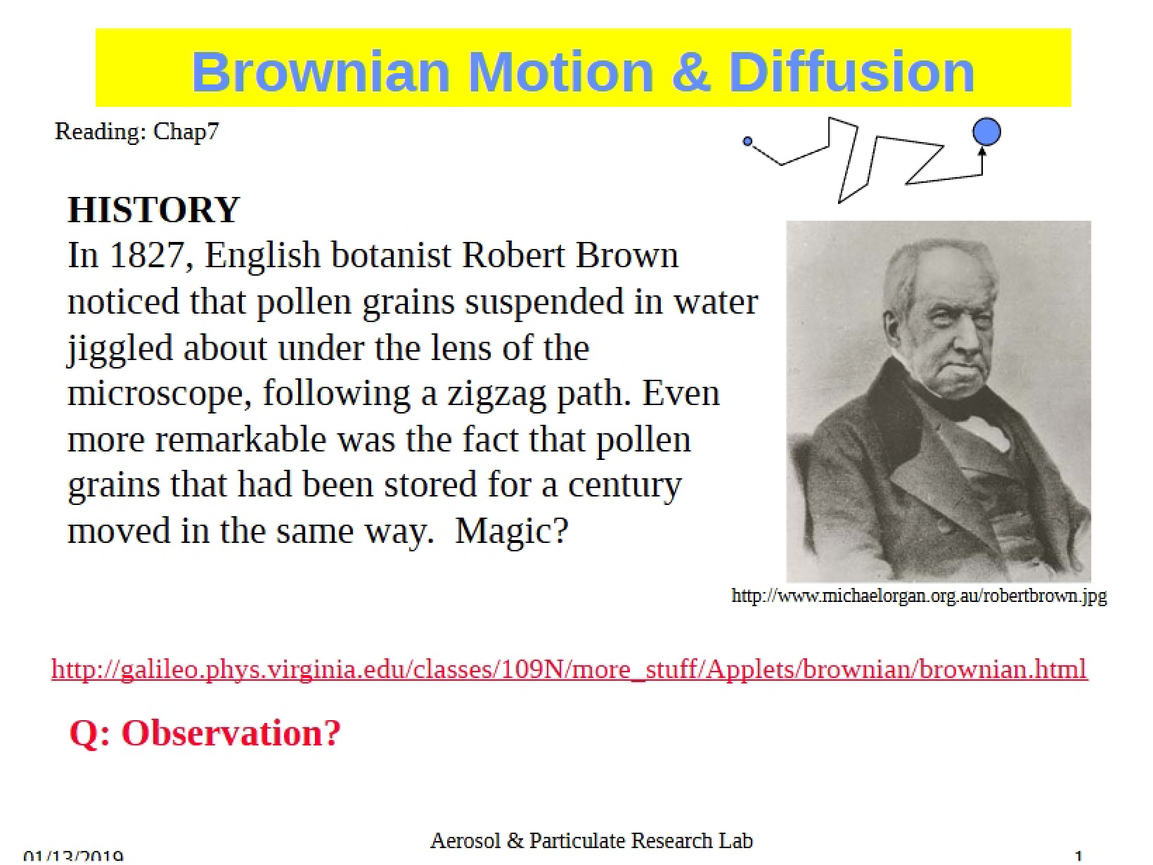 Particle Diffusion