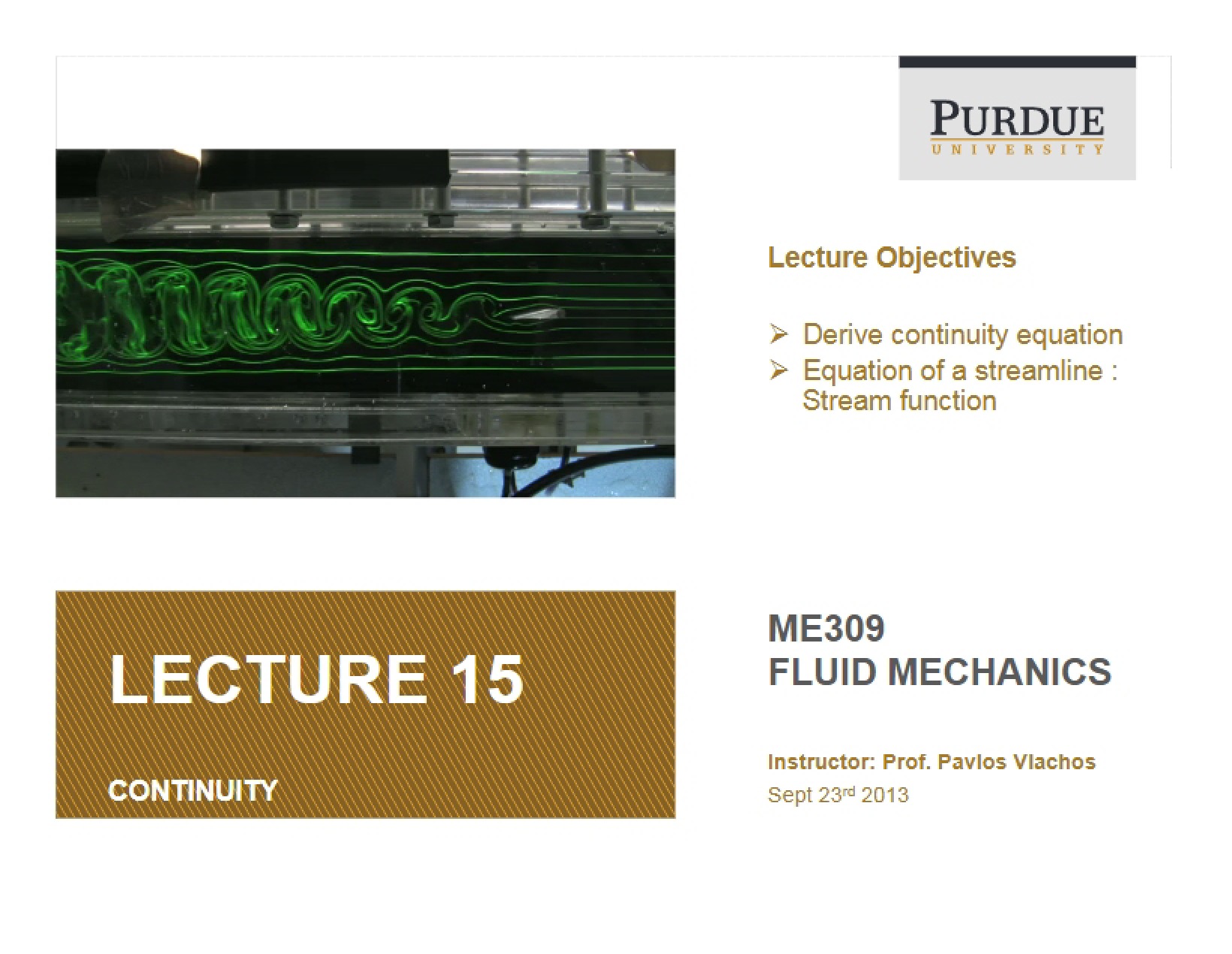 Continuity Lecture (Lecture 15)