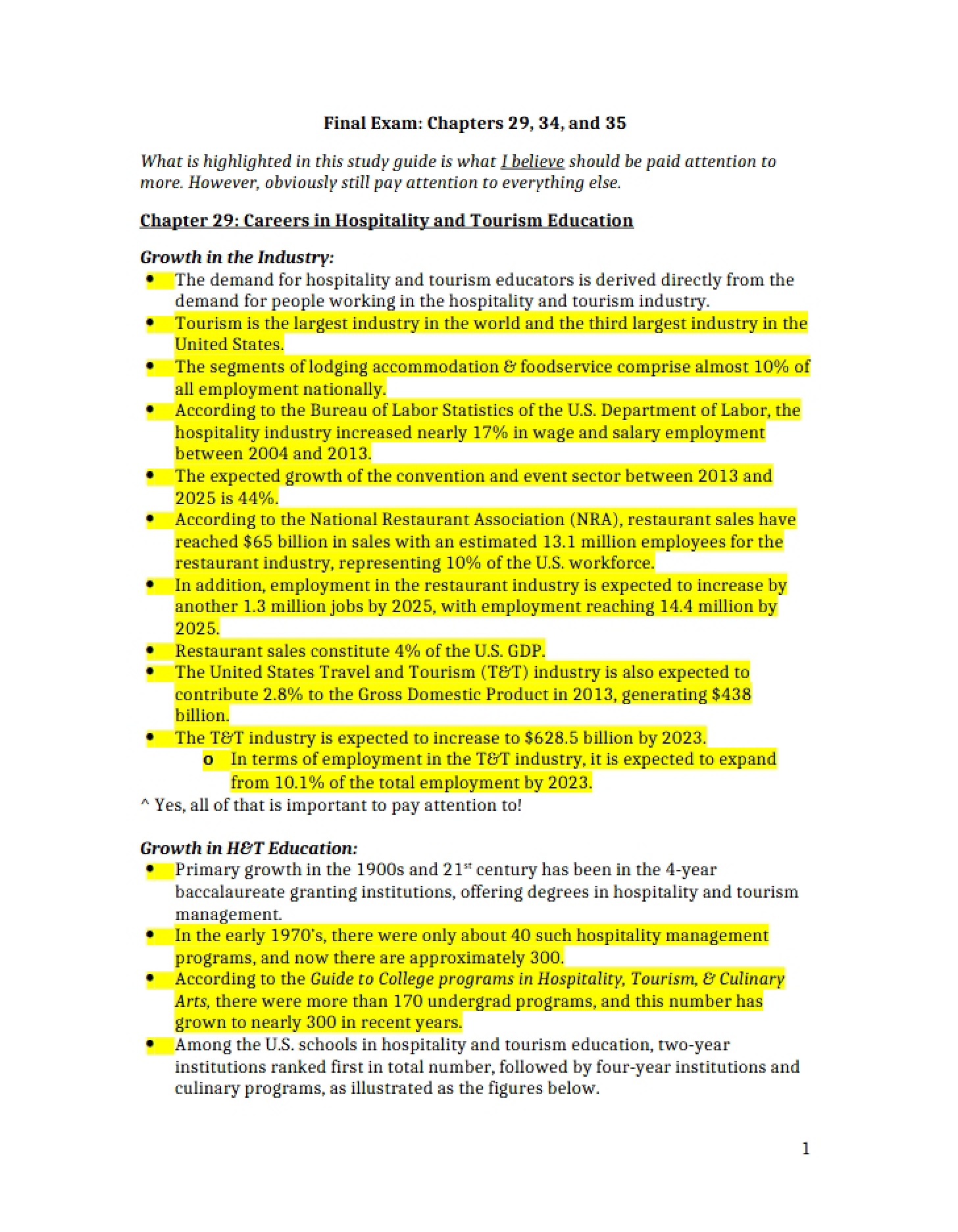 Culminating Course Exam