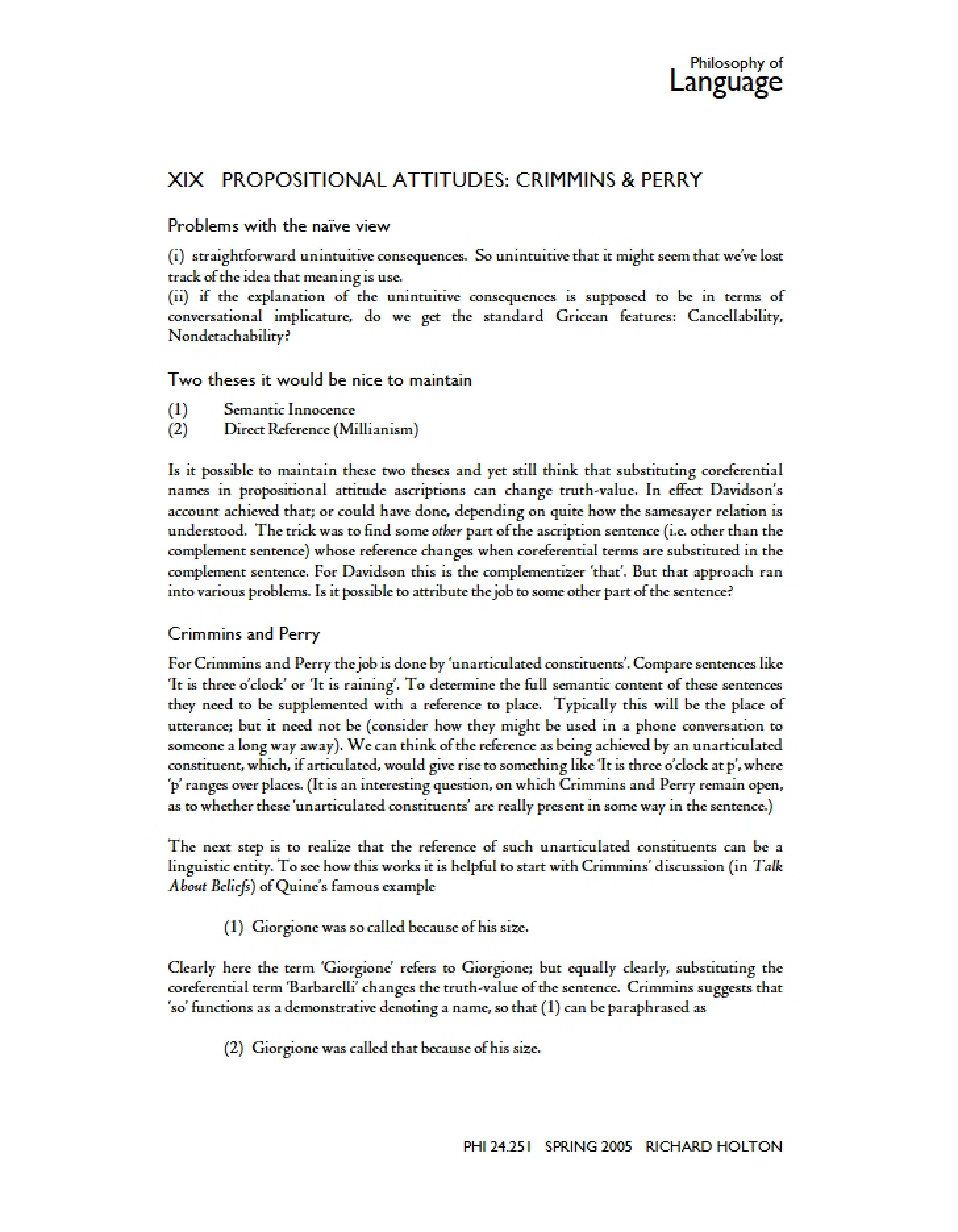 Attitudes of Propositions