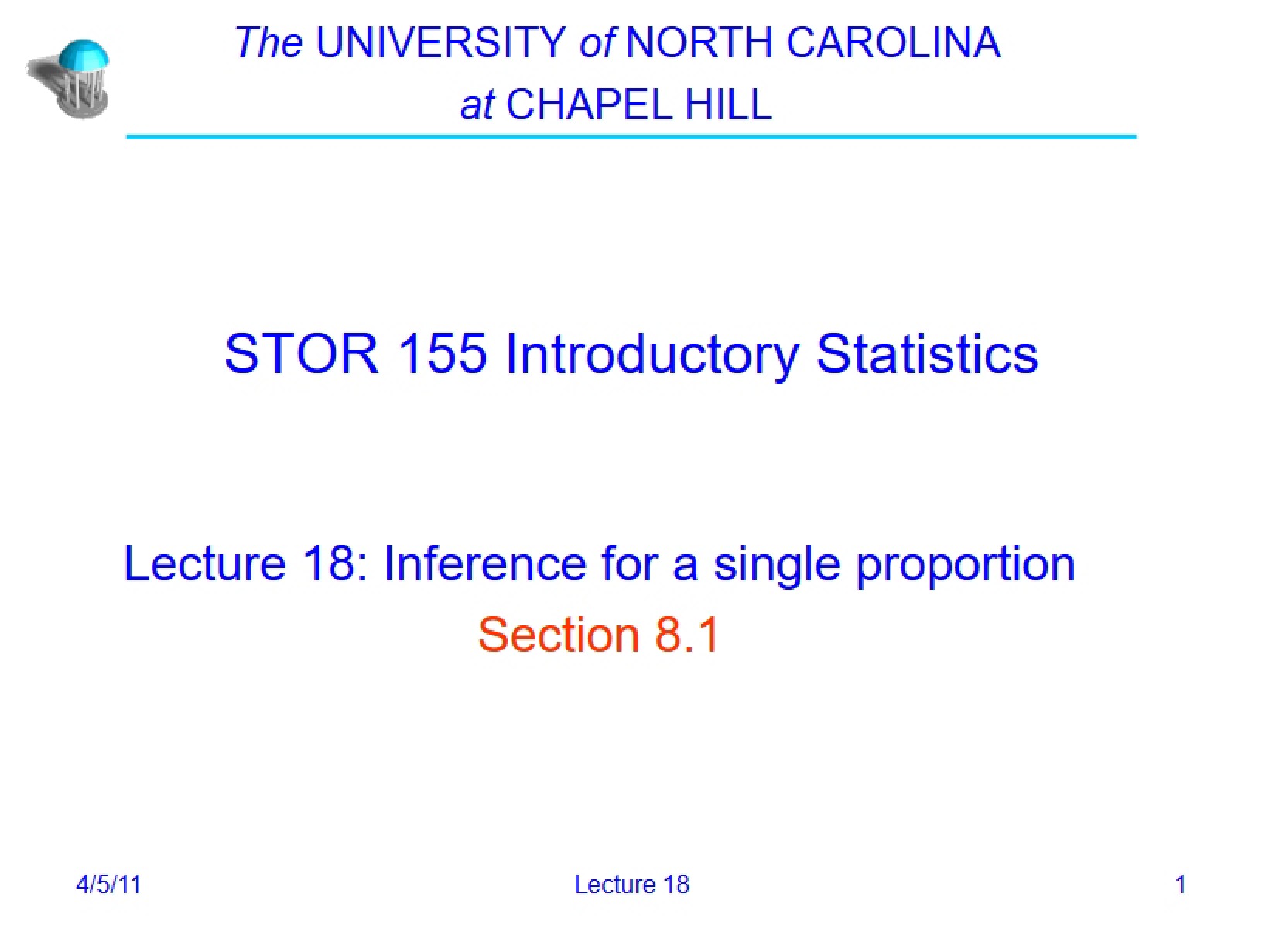 Single Proportion Inference