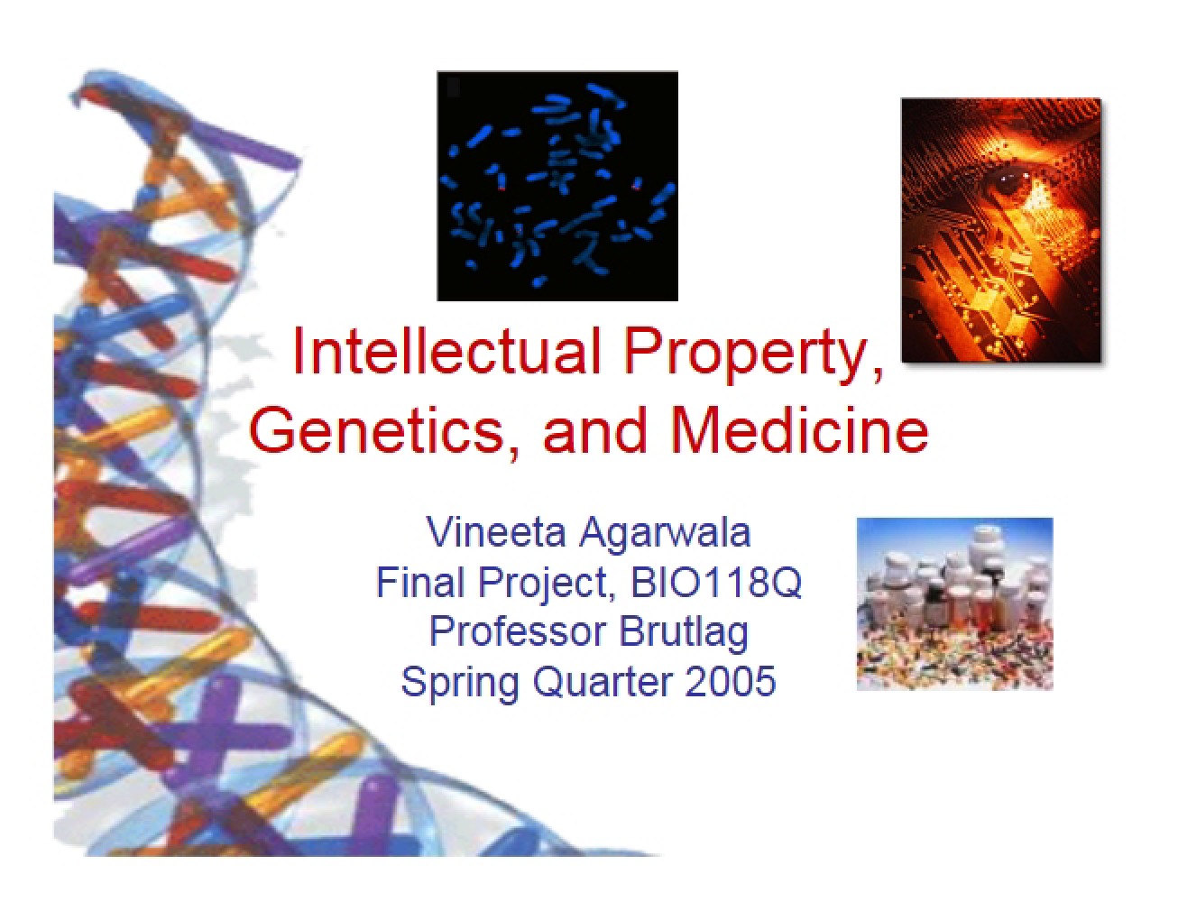 Exploration of the Relationship Between Intellectual Property, Genetics, and Medicine