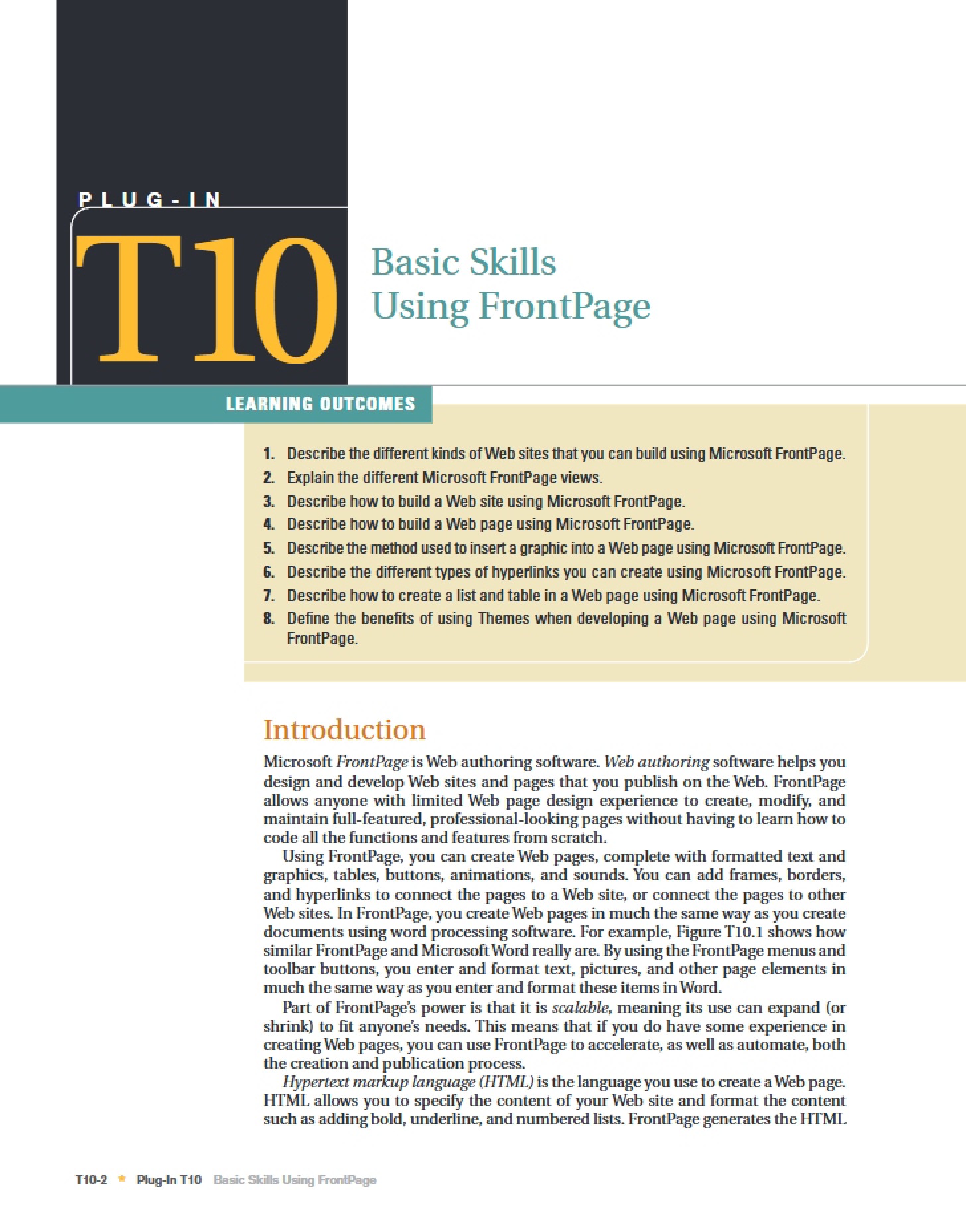FrontPage Basic Skills