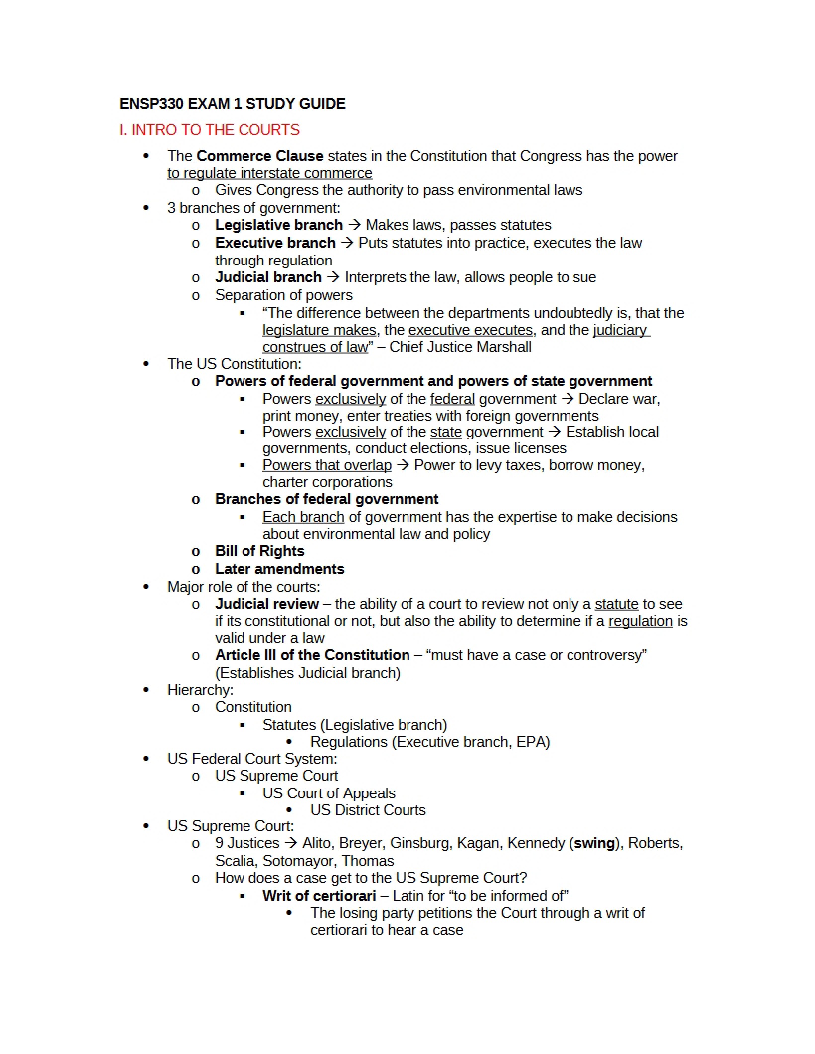 Commerce Clause Overview