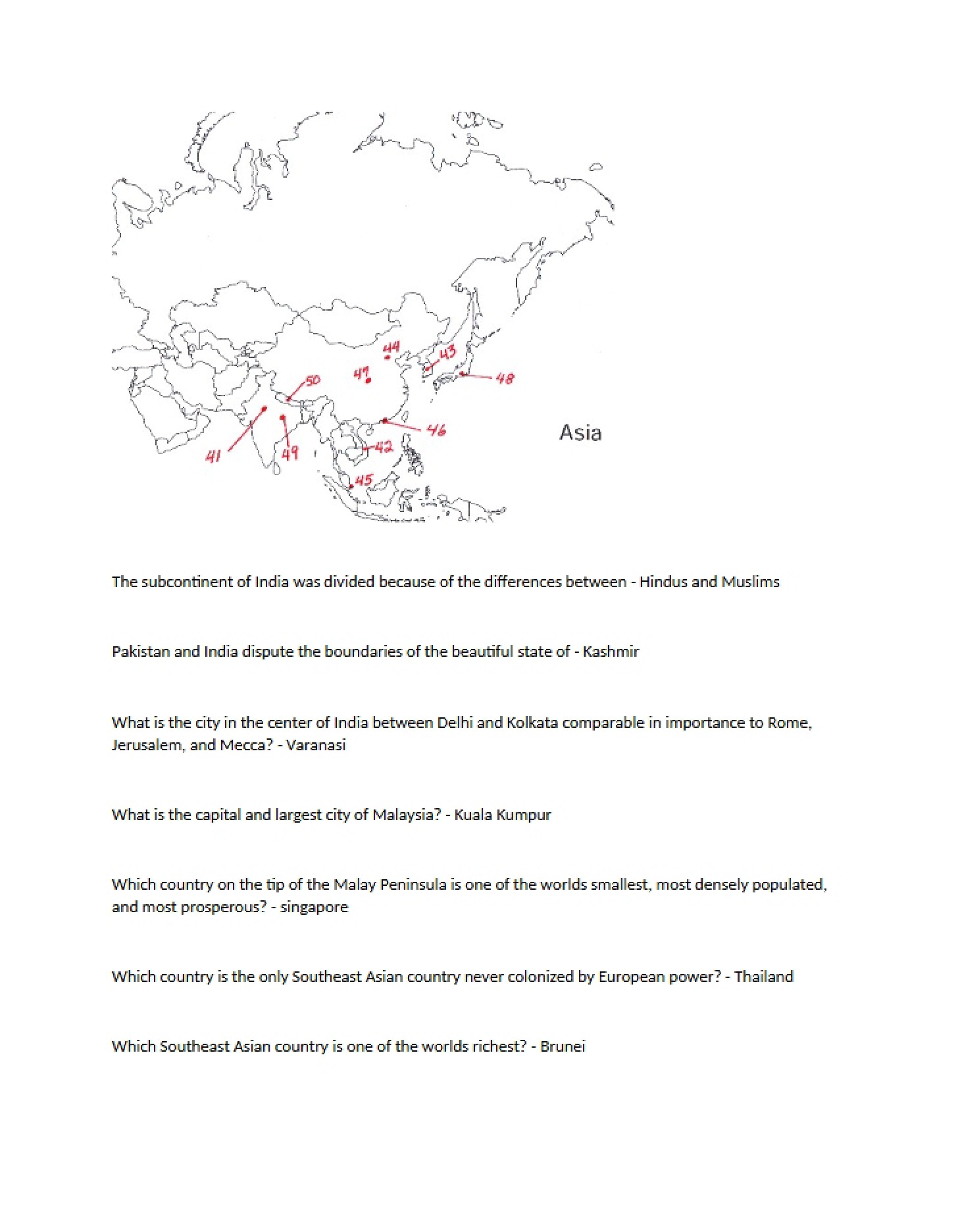 Asian Continental Overview