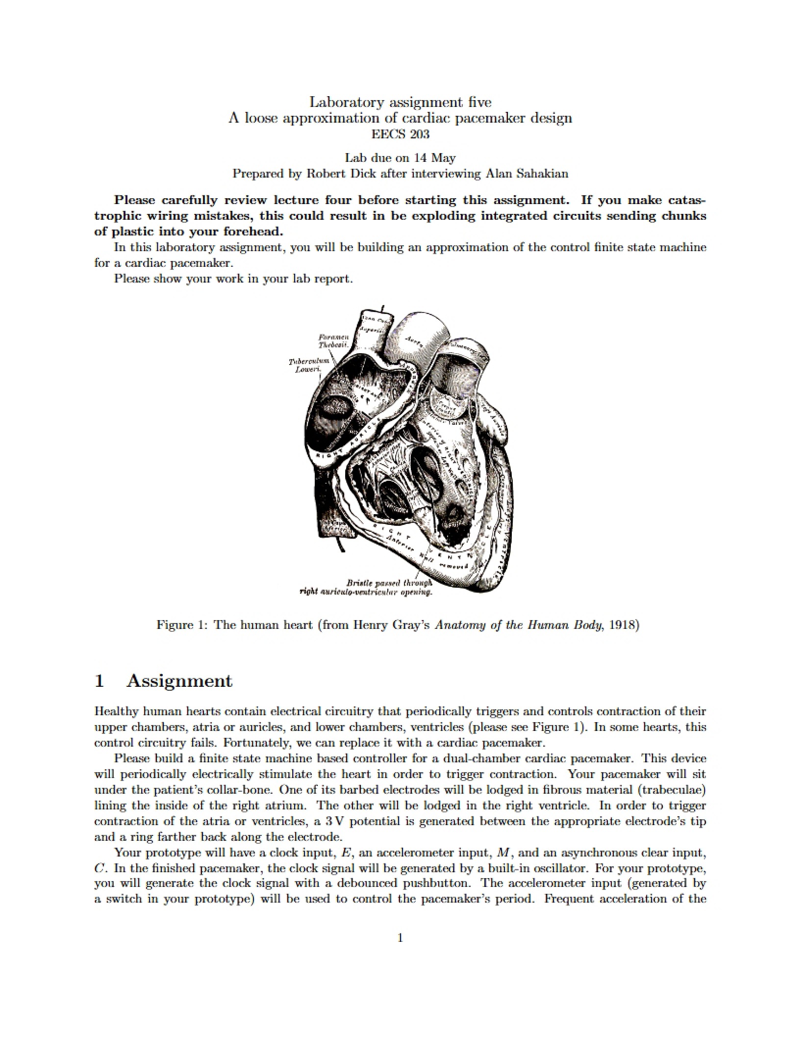 Cardiac Pacemaker Design Approximation
