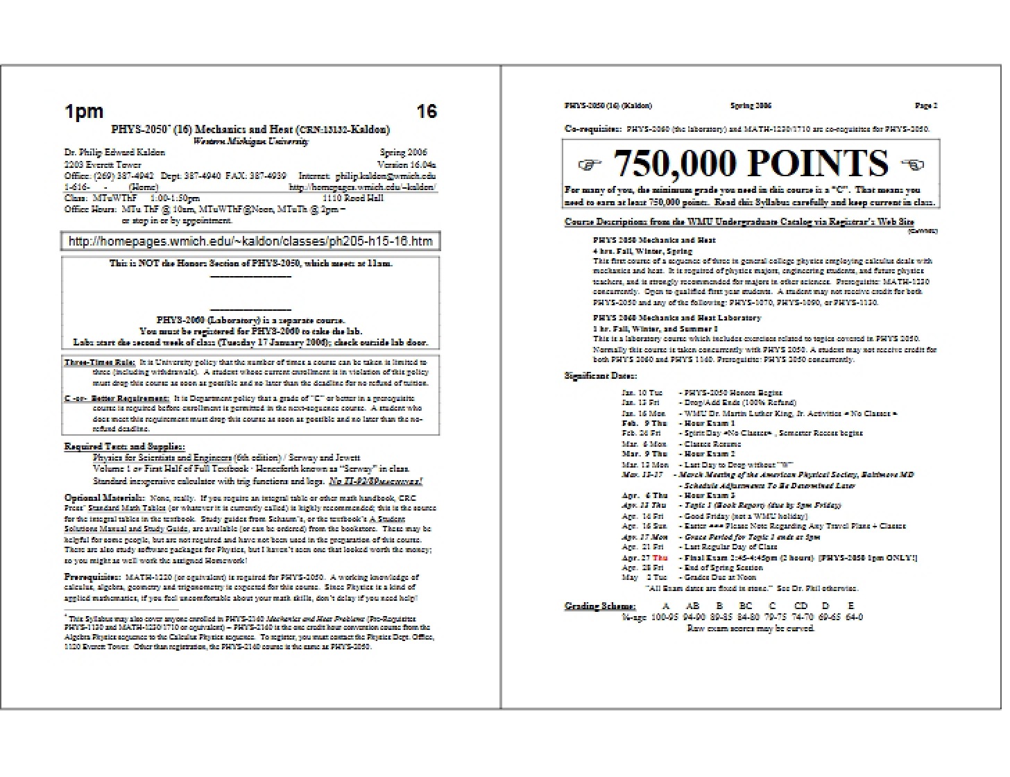 Course Syllabus