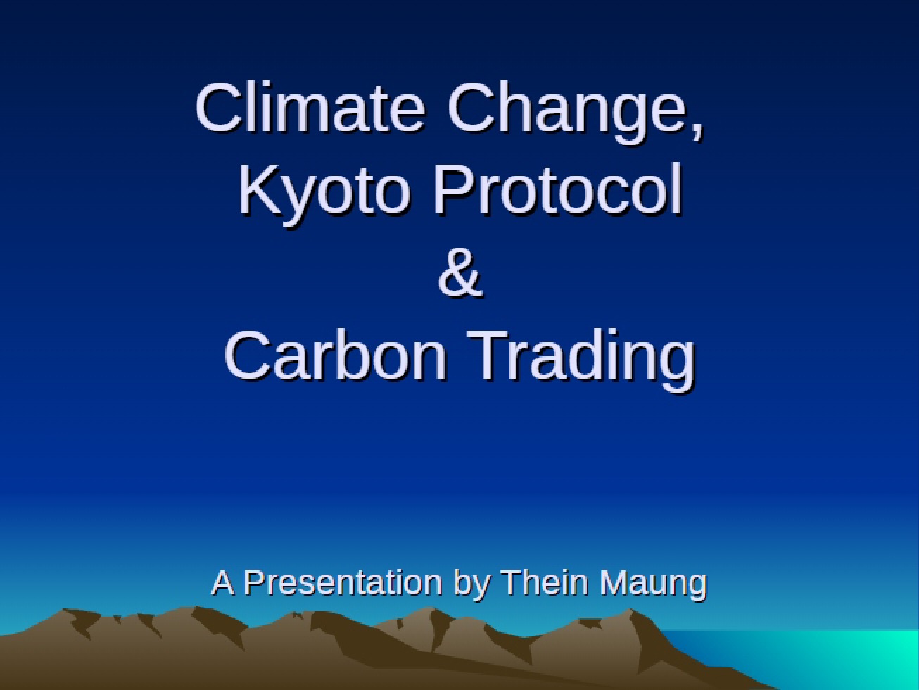 Study on Climate Change by Muang