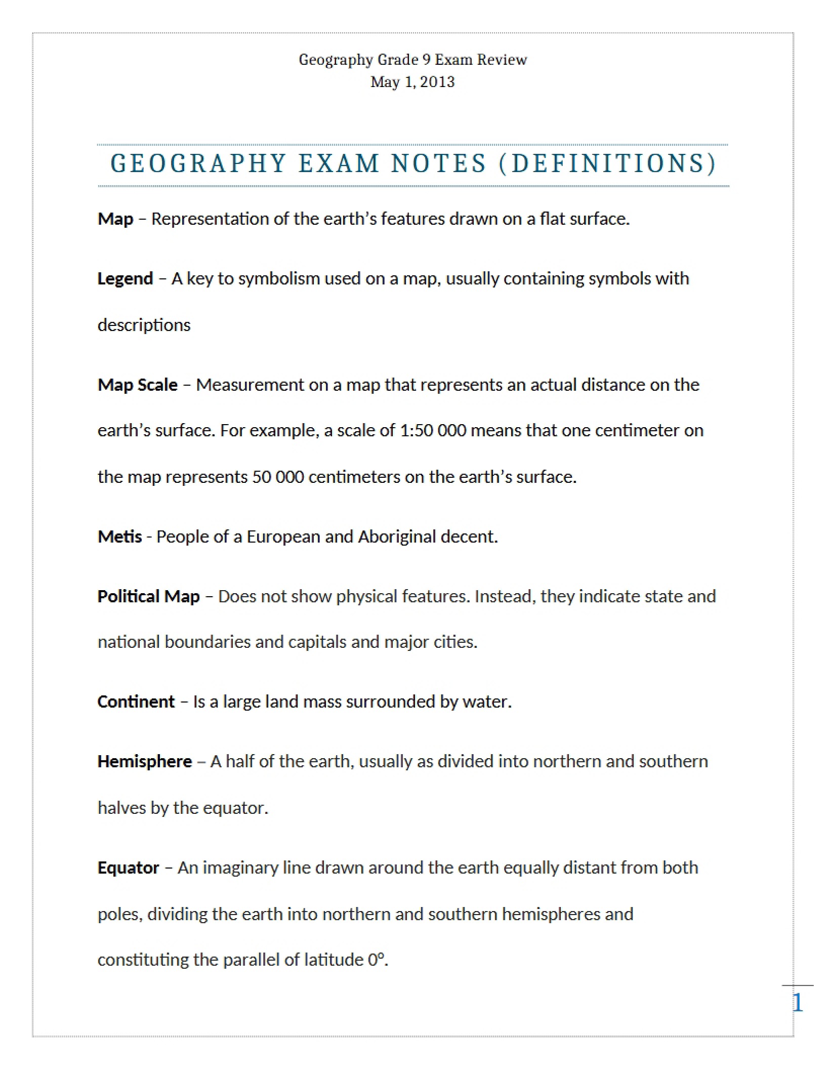 Review for Earth Crust Exam