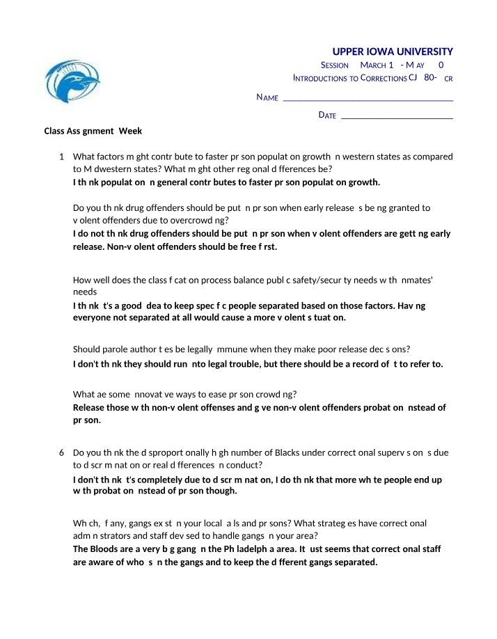 Week 4 Class Assignment