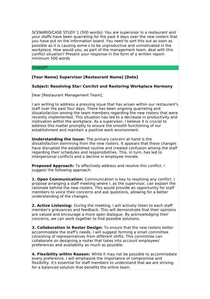 Organizational Management Materials