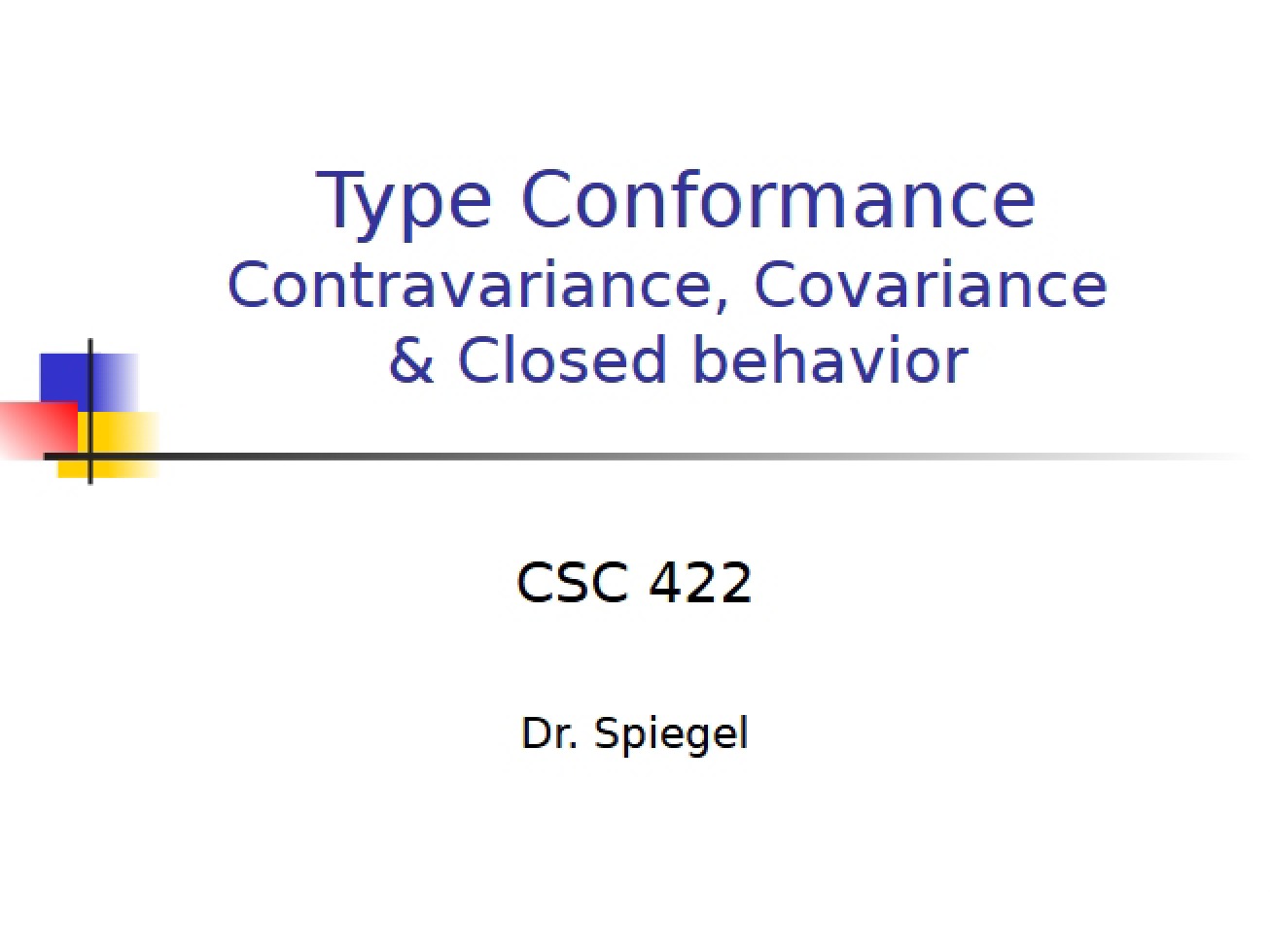 Understanding Conformance of Types in Programming