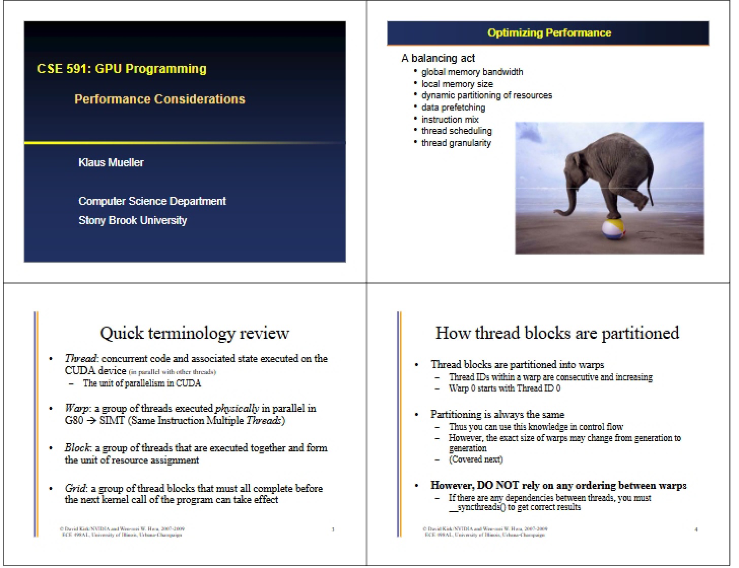 Considerations for Performance